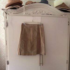 Jigsaw Tan A-Line Skirt